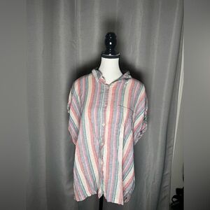 Multicolor Striped Shirt - perfect for the beach!